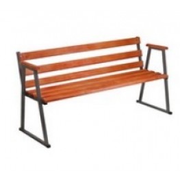 Скамейка с подлокотником L-1300 крашеная