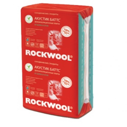 Утеплитель Rockwool Акустик Баттс 1000×600×110 Утеплитель Rockwool Акустик Баттс 1000×600×110