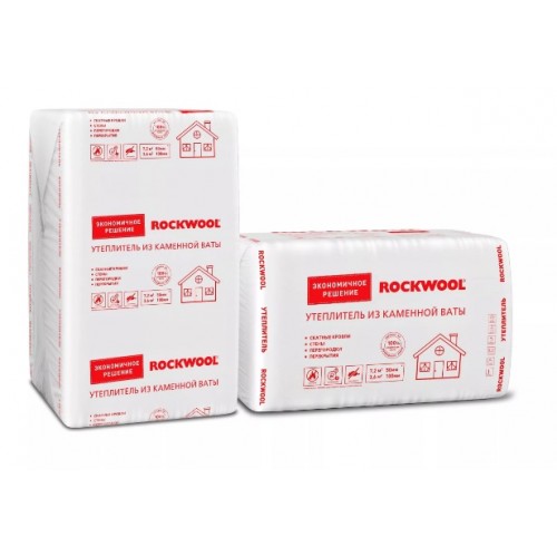 Утеплитель Rockwool ЭКОНОМ 1000x600x100 Утеплитель Rockwool ЭКОНОМ 1000x600x100