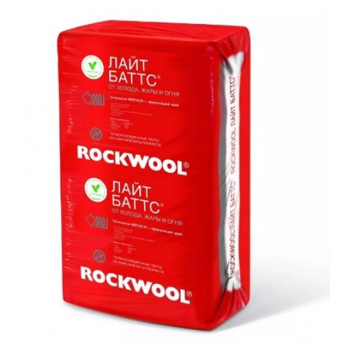Утеплитель Rockwool ЛАЙТ БАТТС 1000×600×80 Утеплитель Rockwool ЛАЙТ БАТТС 1000×600×80